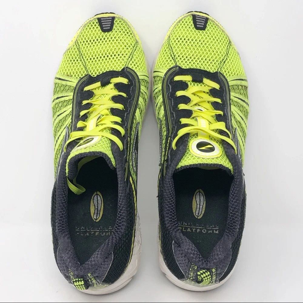 Brooks Neon Yellow and Black Men's Athletic Running Shoes